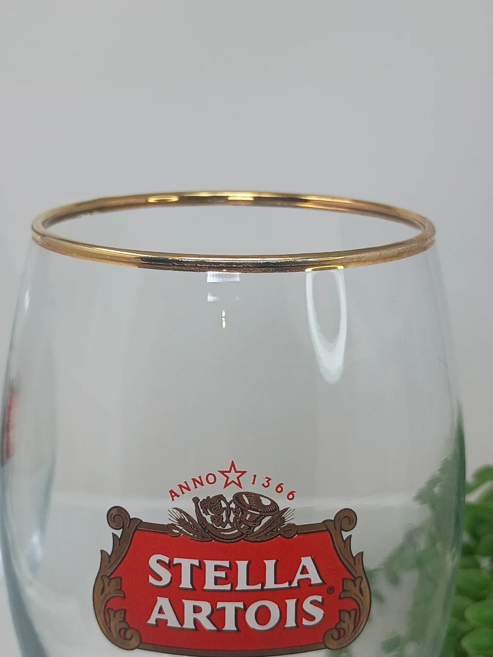Stella Artois Gold Rim Beer Goblet – Clear Belgian Ale Chalice Glasses